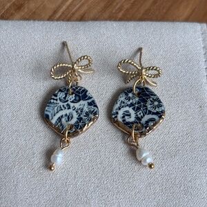 Multiple pretty porcelain earrings